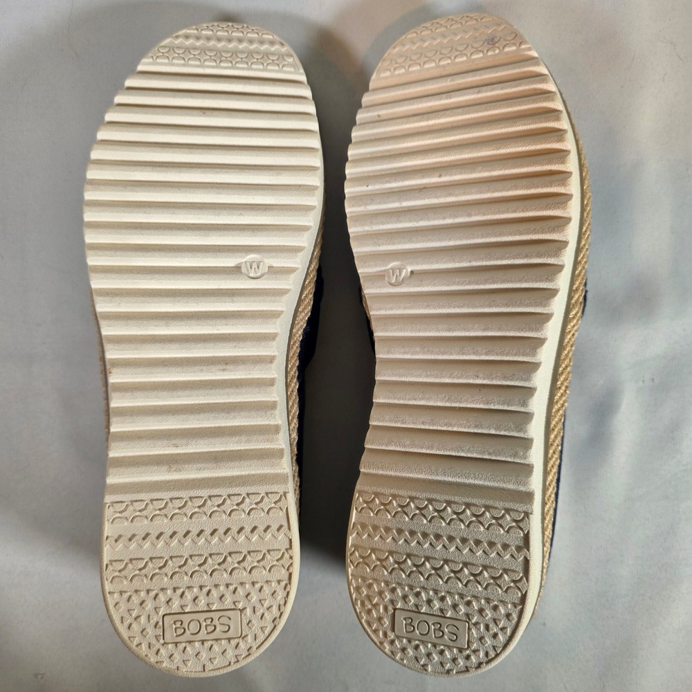 NWOT BOBS by Skechers Womens‎ 9W Navy Blue Flexpadrille Flats Coastal Minimalist - Picture 6 of 7